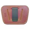 Made in USA Homeland Concealment Belt Slide Holster with Removable Clip-Large/Brown