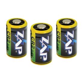 ZAP Batteries CR2- 3 pack  (Retail Packaging)