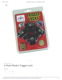 Plastic Trig Lock - 4 pack