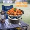 18000W Camping Gas Burner 7-Core Strong Fire Power Portable Camping Stove Carrying Bag Outdoor Picnic Foldable Stove Burner