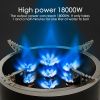 18000W Camping Gas Burner 7-Core Strong Fire Power Portable Camping Stove Carrying Bag Outdoor Picnic Foldable Stove Burner