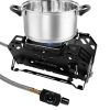 Camping Stove Burner Portable Windproof Cassette Foldable Burner 2400W Lightweight Backpacking Stove for Outdoor Activities