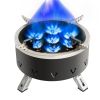 18000W Camping Gas Burner 7-Core Strong Fire Power Portable Camping Stove Carrying Bag Outdoor Picnic Foldable Stove Burner