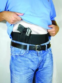 Concealed Carry Belly Band- BLACK waist size 36 to 44" (size: medium)